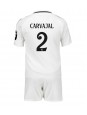 Real Madrid Daniel Carvajal #2 Kotipaita Lasten 2024-25 Lyhythihainen (+ shortsit)